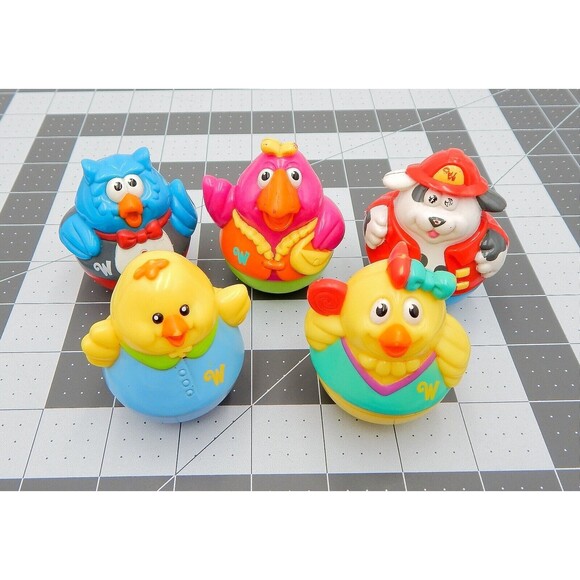 Hasbro Playskool Weebles Wobble Dressed Birds Fireman Dalmatian 2003 - Picture 6 of 13